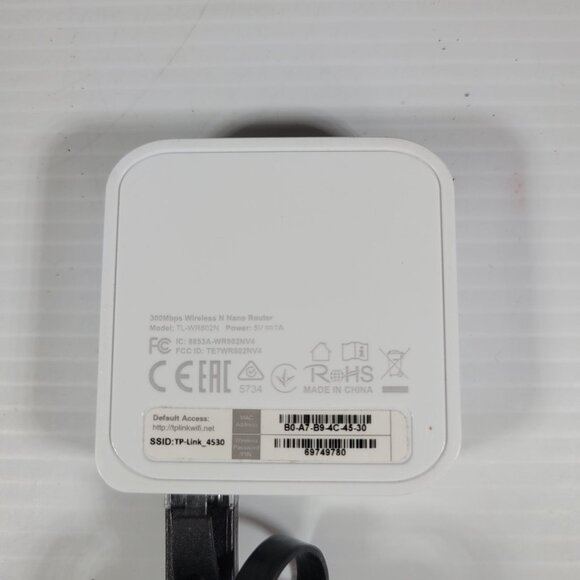 TP-Link N300 Wireless Portable Nano Travel Router TL-WR802N 0845973051242 - Picture 2 of 4